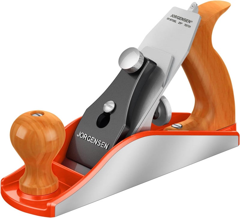 Jorgensen No.4 10" Wood Planer, Hand Planer for Woodworking, Professional Smoothing Plane for Trimming, Craft - Hand Plane with Ductile Iron Body, Adjustable Cutting Depth - Image 1